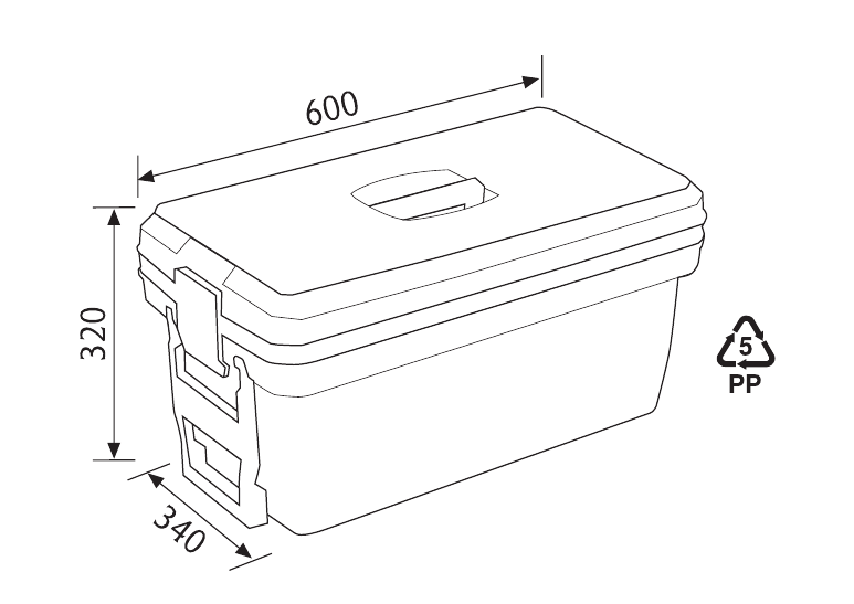 Toolbox Mobile With Organizer