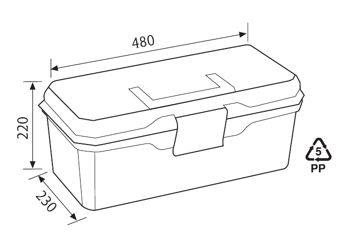 Toolbox Ekono - 32 cm